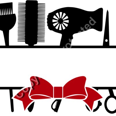 bowhairdresser split monogram frame Thumbnail