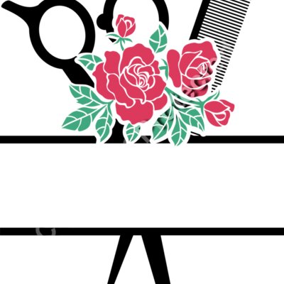 split scissors circle monogram colored Thumbnail