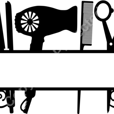 swirl hairdresser split monogram frame Thumbnail