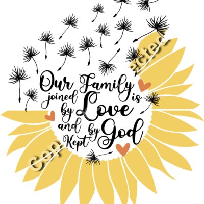 our family is joined by love and kept by God Thumbnail