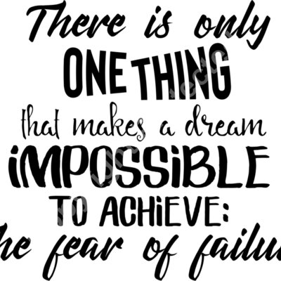 there is only one thing that makes a dream impossible to achieve 01 Thumbnail