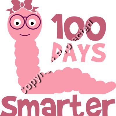 100 Days Smarter Svg Girl Thumbnail