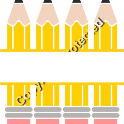 Pencil Monogram split Thumbnail