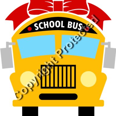 school bus with bow Thumbnail