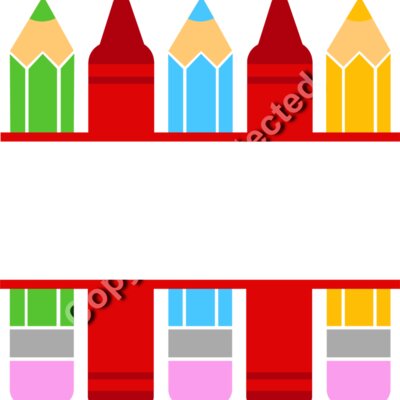 split pencil crayon frame Thumbnail