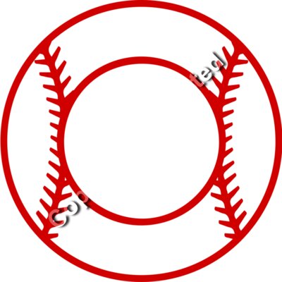baseball circle mono Thumbnail