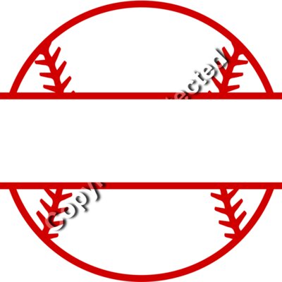 baseball split frame Thumbnail