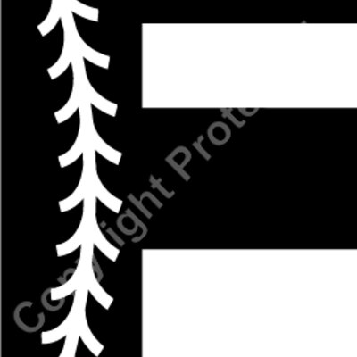 Baseball Alphabet F left Thumbnail