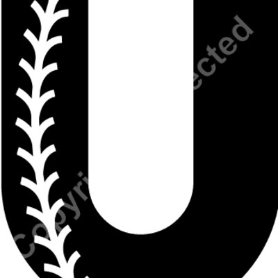 Baseball Alphabet U right Thumbnail