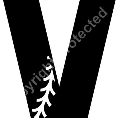 Baseball Alphabet V left Thumbnail