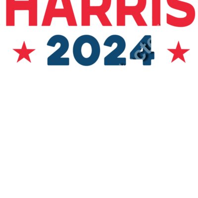 kamala harris 2024 campaign graphic red blue stars Thumbnail