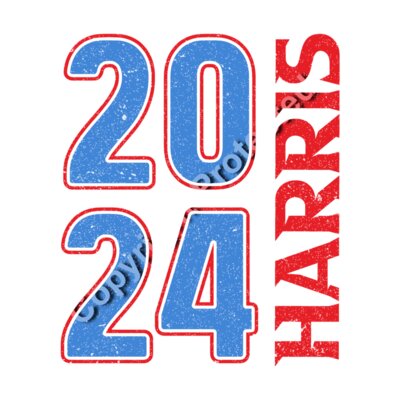 Kamala Harris 2024 campaign graphic with bold blue numerals and red text     kamala harris 2024  Thumbnail