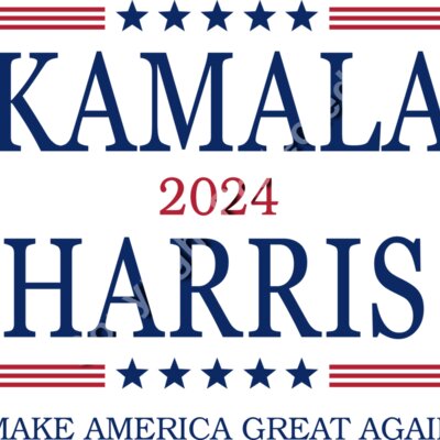 Kamala Harris 2024 campaign graphic with patriotic colors and stars     kamala harris 2024 patri Thumbnail