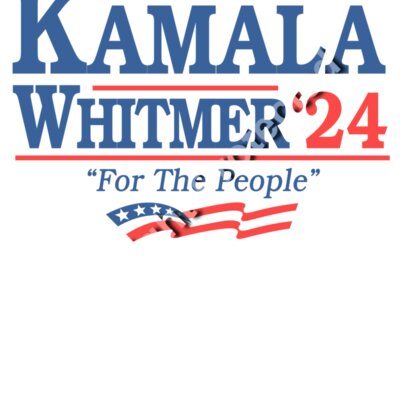 Kamala Harris 2024 campaign graphic with slogan For The People  featuring red  white  and blue c Thumbnail