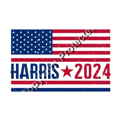 Kamala Harris 2024 campaign imagery with American flag and bold lettering   harris 2024 american Thumbnail