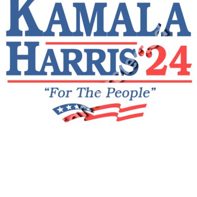 Kamala Harris 2024 campaign slogan graphic for the people with patriotic elements Thumbnail