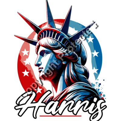 Kamala Harris 2024 We Are Not Going Back Liberty Theme Artwork Thumbnail