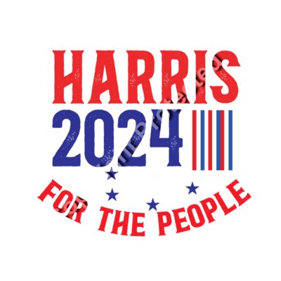 Kamala Harris campaign graphic 2024 red blue stars For the People slogan    harris 2024 for the  Thumbnail