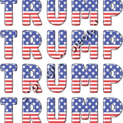 Trump 2024 American flag text pattern graphic Thumbnail