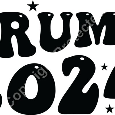 trump 2024 bold text stars Thumbnail