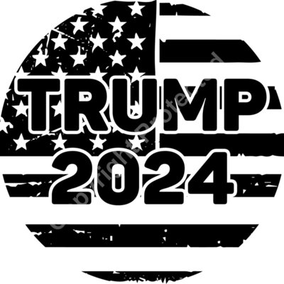 trump 2024 election campaign icon black background Thumbnail