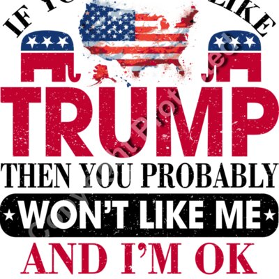 Trump 2024 election graphic with American flag map and text slogan Thumbnail