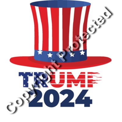 trump 2024 patriotic hat red white blue design Thumbnail