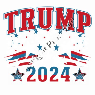 Trump 2024 stars stripes patriotic design election campaign merchandise Thumbnail