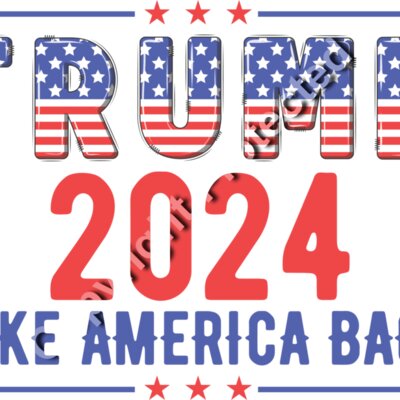 Trump 2024 Take America Back American Flag Theme Banners Thumbnail