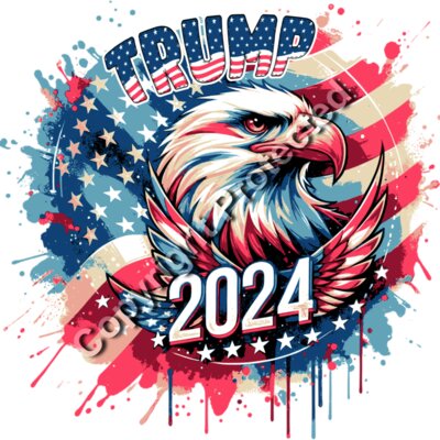 trump eagle 2024 american flag patriotic design Thumbnail
