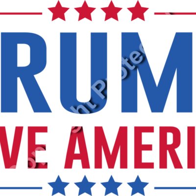 trump save america 2024 election patriotic theme red blue stars Thumbnail