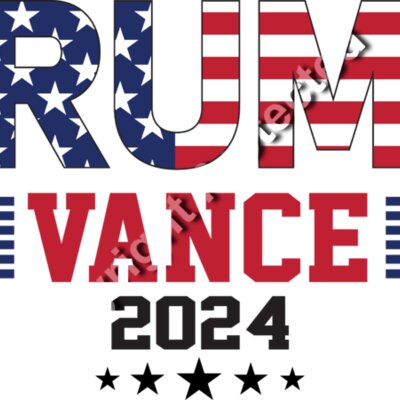 trump vance 2024 american flag patriotic campaign emblem Thumbnail